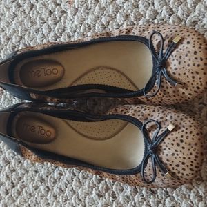 Me Too cheetah ballet flats